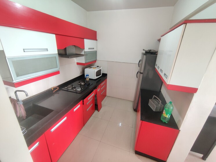 Kitchen, kumar-primrose 3 Bedroom 1400 Sq.Ft. Apartment In Kharadi Pune 8935101