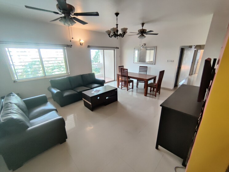 Living Room, kumar-primrose 3 Bedroom 1400 Sq.Ft. Apartment In Kharadi Pune 8935101