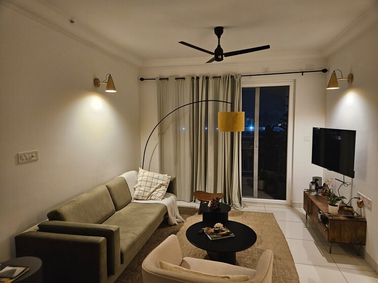 Living Room, purva-palm-beach 2 Bedroom 1232 Sq.Ft. Apartment In Hennur Road Bangalore 8935087