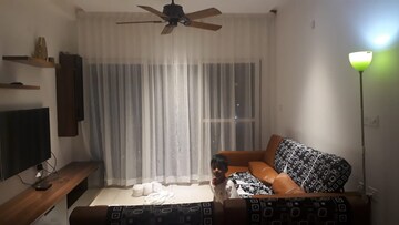 Living Room in 3 BHK Apartment at LnT Raintree Boulevard, Hebbal – for Rent
