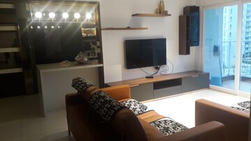 Living Room in 3 BHK Apartment at LnT Raintree Boulevard, Hebbal – for Rent
