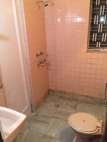 Bathroom in 3 BHK Builder Floor at Lajpat Nagar – for Rent