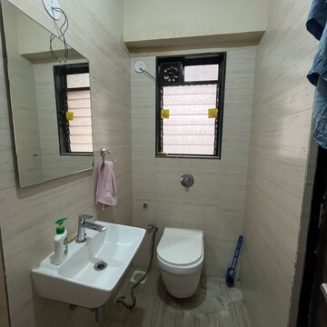Bathroom in 3 BHK Apartment at Atharva Laxmi Narayan Mansion, Asara Colony – for Rent