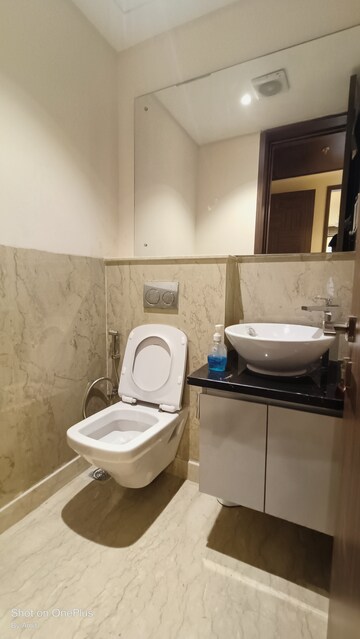 Bathroom in 3 BHK Apartment at Ambience Tiverton, Sector 50 – for Rent