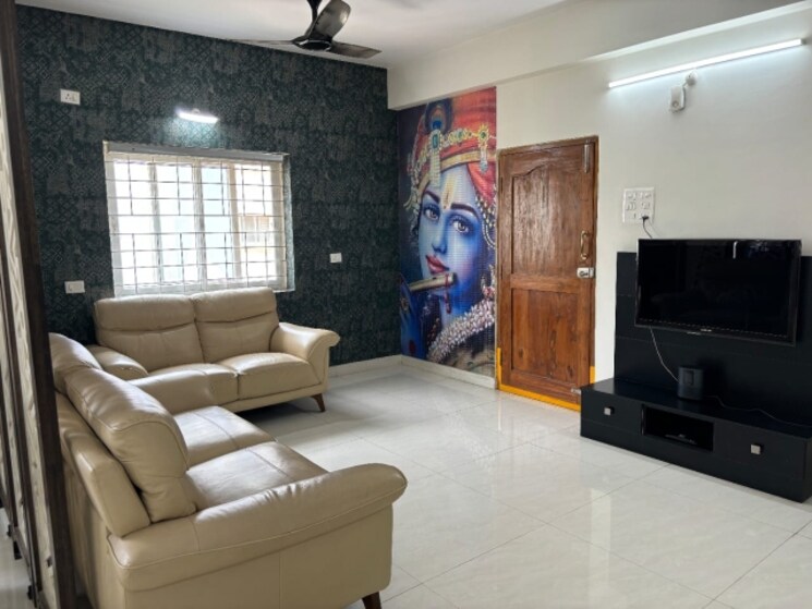Living Room, vishnu-delight 3 Bedroom 1850 Sq.Ft. Apartment In Kothaguda Hyderabad 8935425