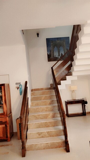 Staircase in 3 BHK Apartment at Mahagun Moderne, Sector 78 – for Rent