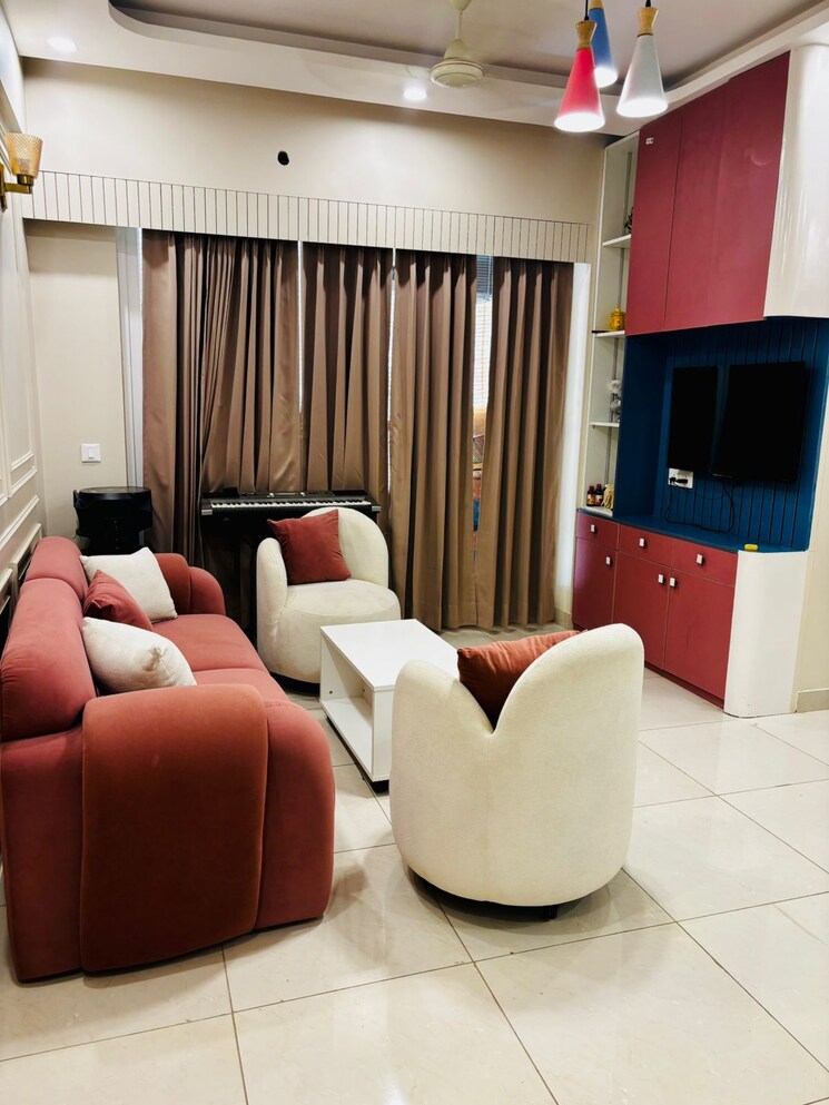 Living Room, aba-ivy-county 3 Bedroom 1656 Sq.Ft. Apartment In Sector 75 Noida 8935579