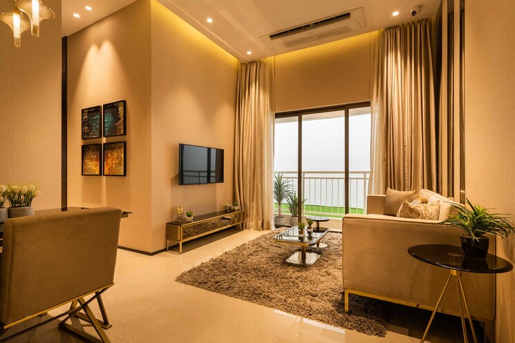 Living Room, sunteck-maxxworld-4 2 Bedroom 915 Sq.Ft. Apartment In Naigaon East Palghar 8935659