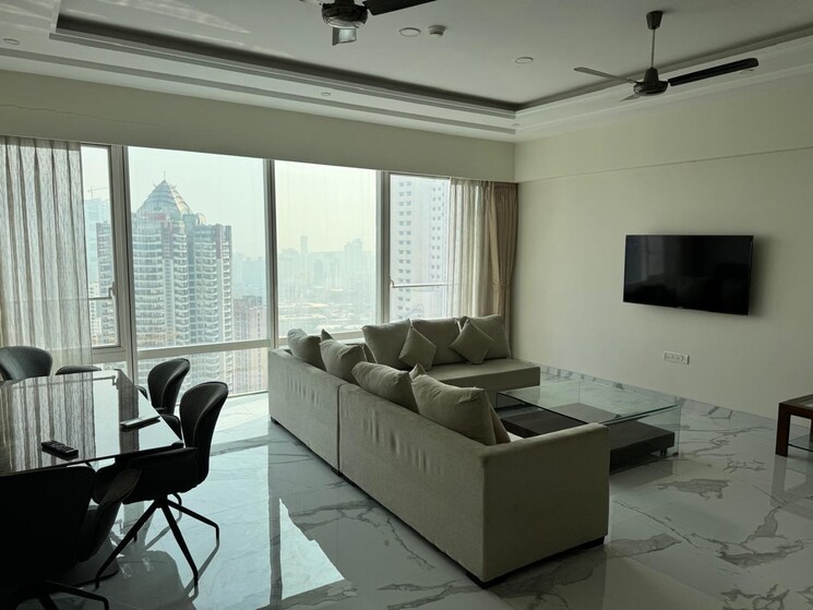 Living Room, indiabulls-blu 4 Bedroom 1900 Sq.Ft. Apartment In Worli Mumbai 8935698