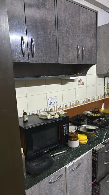 Kitchen in 4 BHK Builder Floor at Freedom Fighters Enclave – for Rent