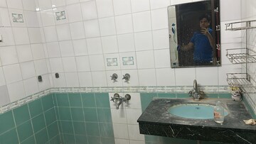 Bathroom in 4 BHK Builder Floor at Freedom Fighters Enclave – for Rent