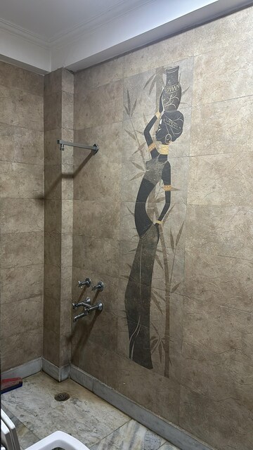 Bathroom in 4 BHK Builder Floor at Freedom Fighters Enclave – for Rent