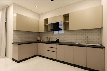 Kitchen in 3 BHK Apartment at Trendsquares Ambience, Thanisandra Main Road – for Rent