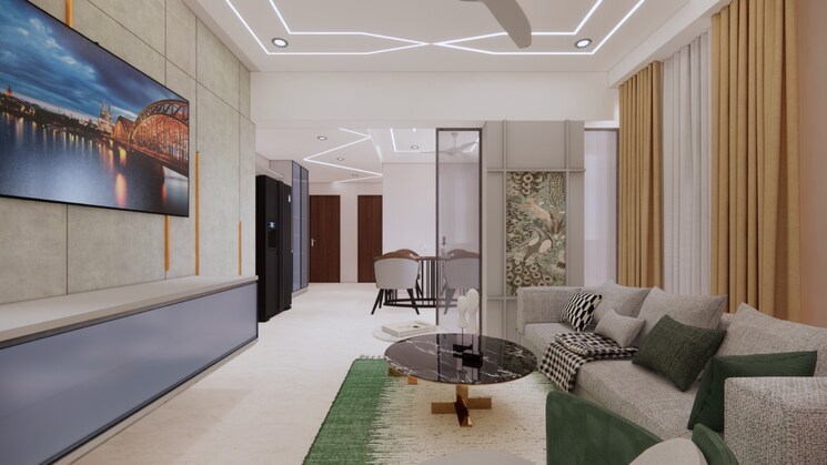 Living Room, smr-vinay-iconia-phase-ii 2.5 Bedroom 1610 Sq.Ft. Apartment In Kondapur Hyderabad 8935979