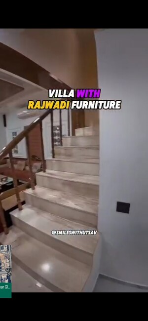 Staircase in 4 BHK Villa at Science City – for Sale