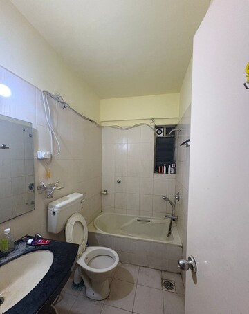 Bathroom in 2 BHK Apartment at Sonigara Omega Paradise, Wakad – for Rent