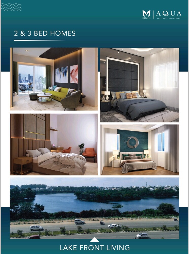 Bedroom, monarch-aqua 3 Bedroom 1365 Sq.Ft. Apartment In Kr Puram Bangalore 8936270