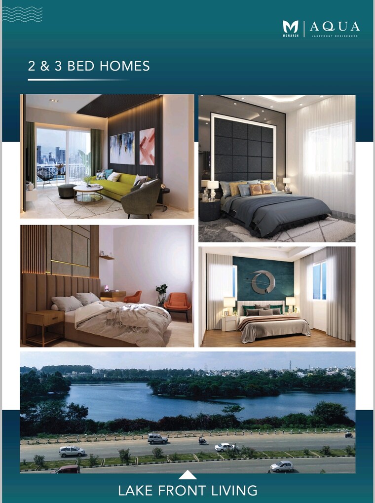 Bedroom, monarch-aqua 3 Bedroom 1590 Sq.Ft. Apartment In Kr Puram Bangalore 8936288