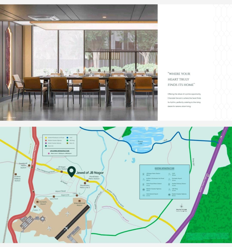 Map Location, chandak-sarvam 2 Bedroom 775 Sq.Ft. Apartment In Sahar Mumbai 8936374