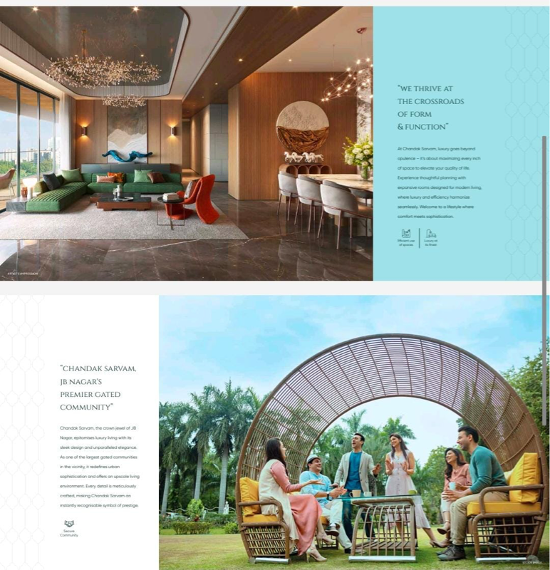 2 BHK 775 Sq.Ft. Apartment in Chandak Sarvam