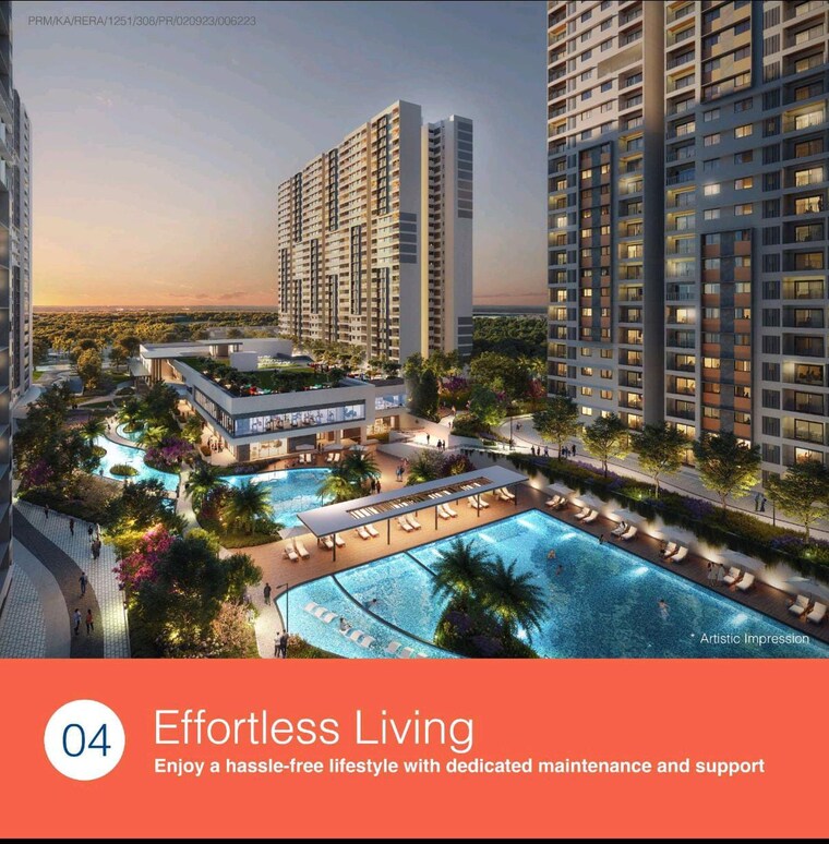 Swimming Pool, adarsh-welkin-park 2.5 Bedroom 1431 Sq.Ft. Apartment In Sarjapur Road Bangalore 8936584