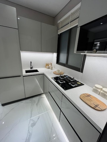 Kitchen in 2 BHK Apartment at Prescon Midtown Bay, Mahim West – for Sale