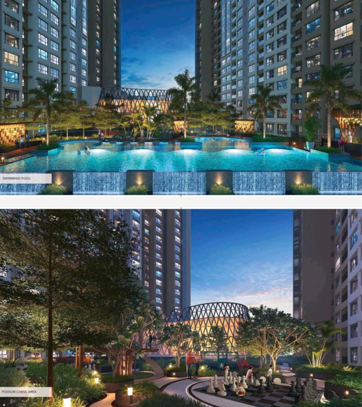 Swimming Pool, siddha-sky-phase-3 2 Bedroom 717 Sq.Ft. Apartment In Sion East Mumbai 8936675