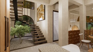 Staircase in 3 BHK Villa at Assagao – for Sale