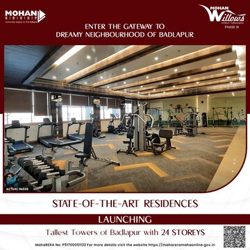 Gym in 2 BHK Apartment at Mohan Willows, Badlapur East – for Sale