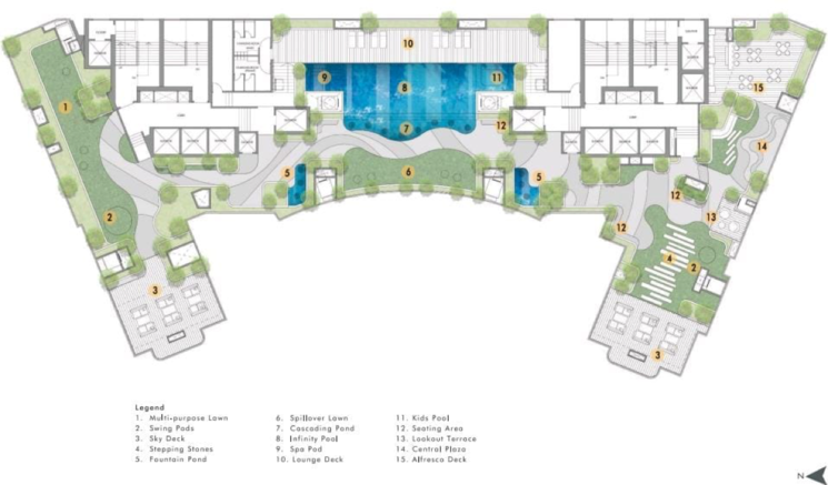 Master Plan, rustomjee-180-bayview 2 Bedroom 824 Sq.Ft. Apartment In Kasaravadi Mumbai 8936968