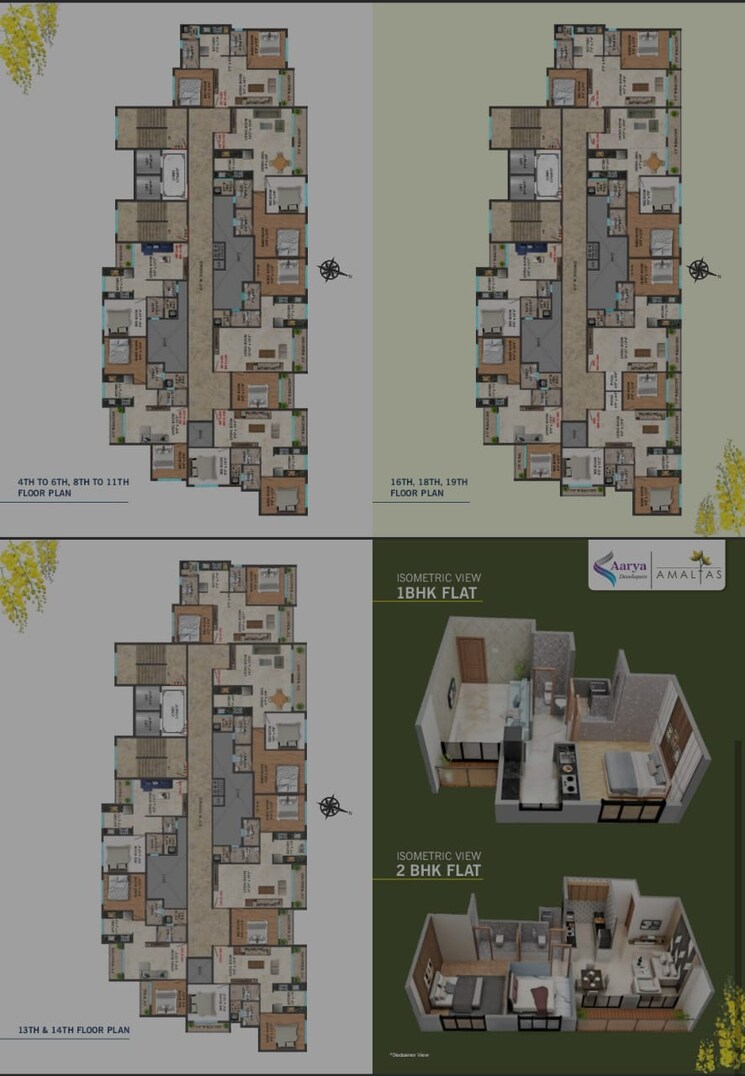 Master Plan, aarya-amaltas 2 Bedroom 900 Sq.Ft. Apartment In Dombivli East Thane 8937048