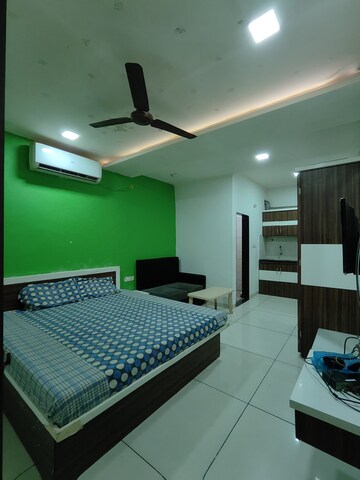 Bedroom in 1 RK Apartment at Vijay Nagar – for Rent
