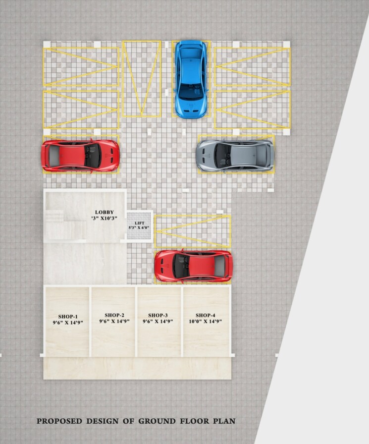 Floor Plan, yerkheda 2 Bedroom 1050 Sq.Ft. Apartment In Yerkheda Nagpur 8936994
