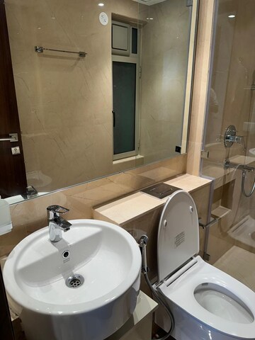 Bathroom in 1 BHK Apartment at Hiranandani Highland, Powai – for Rent