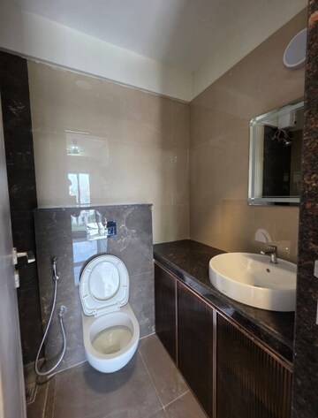 Bathroom in 1 BHK Apartment at Ajmera Boulevard, Malad West – for Rent