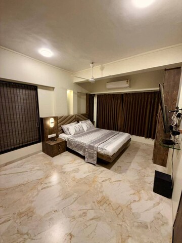 Living Room in 3.5 BHK Apartment at Juhu Vishal CHS, Juhu – for Rent