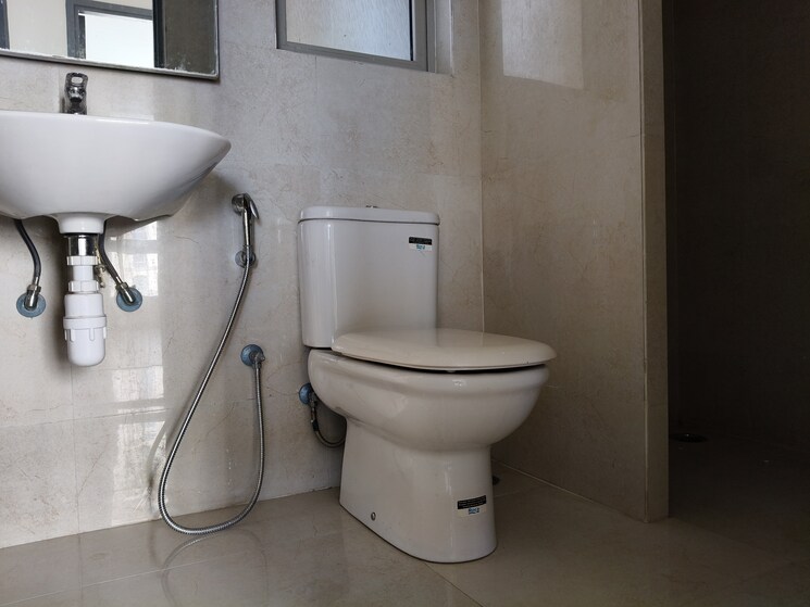 Bathroom, one-hiranandani-park 3 Bedroom 1400 Sq.Ft. Apartment In Ghodbunder Road Thane 8937547