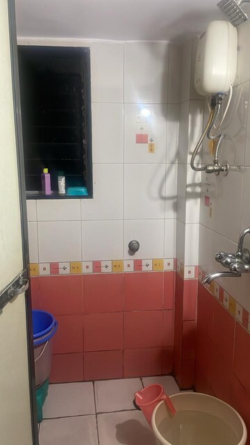 Bathroom in 1 BHK Apartment at Shree Rajal Garden, Kopar Khairane – for Sale