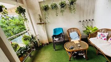 Terrace in 2 BHK Apartment at Lakshmi Ivana, Wakad – for Rent