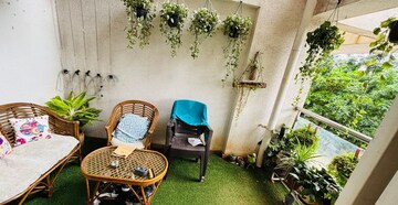 Balcony in 2 BHK Apartment at Lakshmi Ivana, Wakad – for Rent