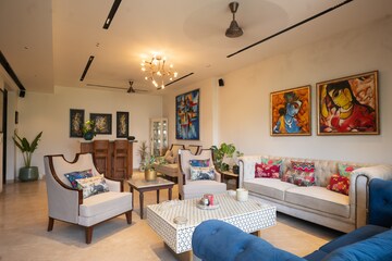 Living Room in 4 BHK Builder Floor at Nathupur – for Sale