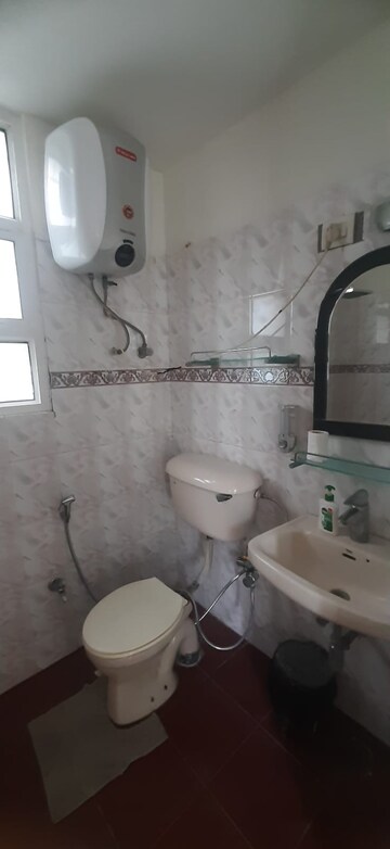 Bathroom in 3 BHK Builder Floor at Sushant Lok I – for Rent