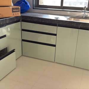 Kitchen in 2 BHK Apartment at Runwal Eirene Phase 2, Majiwada – for Sale