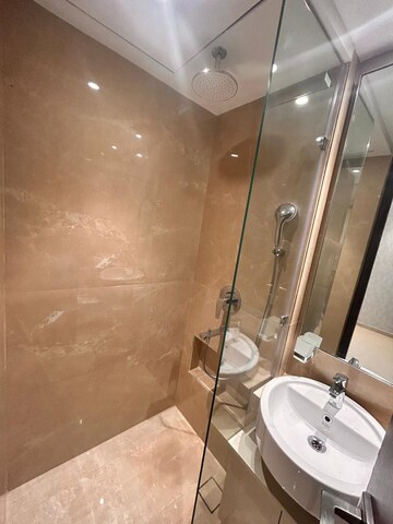Bathroom in 1 BHK Apartment at Hiranandani Highland, Powai – for Rent