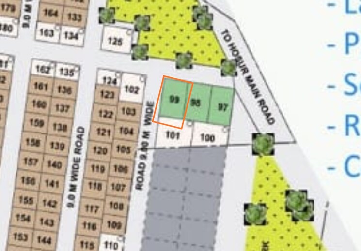 Map Location, caroline-springs-plot  2400 Sq.Ft. Plot In Chandapura Bangalore 8938127