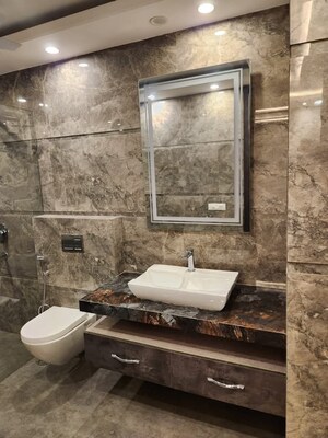Bathroom in 3 BHK Apartment at Igi Airport Area – for Sale