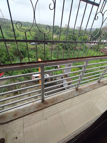 Balcony in 1 BHK Apartment at Om Sai Jai Guruji Tower, Kalyan West – for Rent
