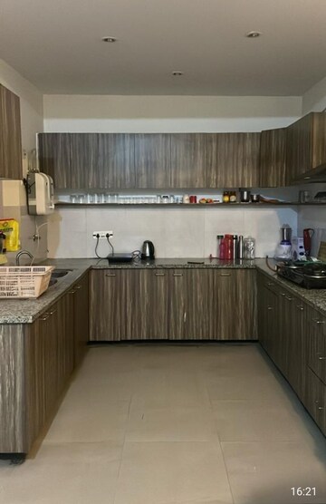 Kitchen in 3 BHK Builder Floor at Ansal Sushant Residency, Sushant Lok Iii – for Rent