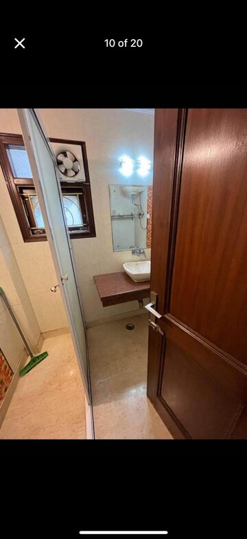Bathroom in 3 BHK Builder Floor at Chittaranjan Park – for Rent