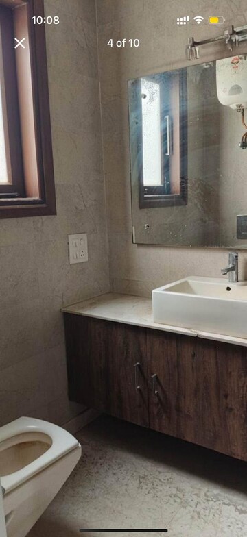 Bathroom in 3 BHK Builder Floor at Greater Kailash I – for Rent